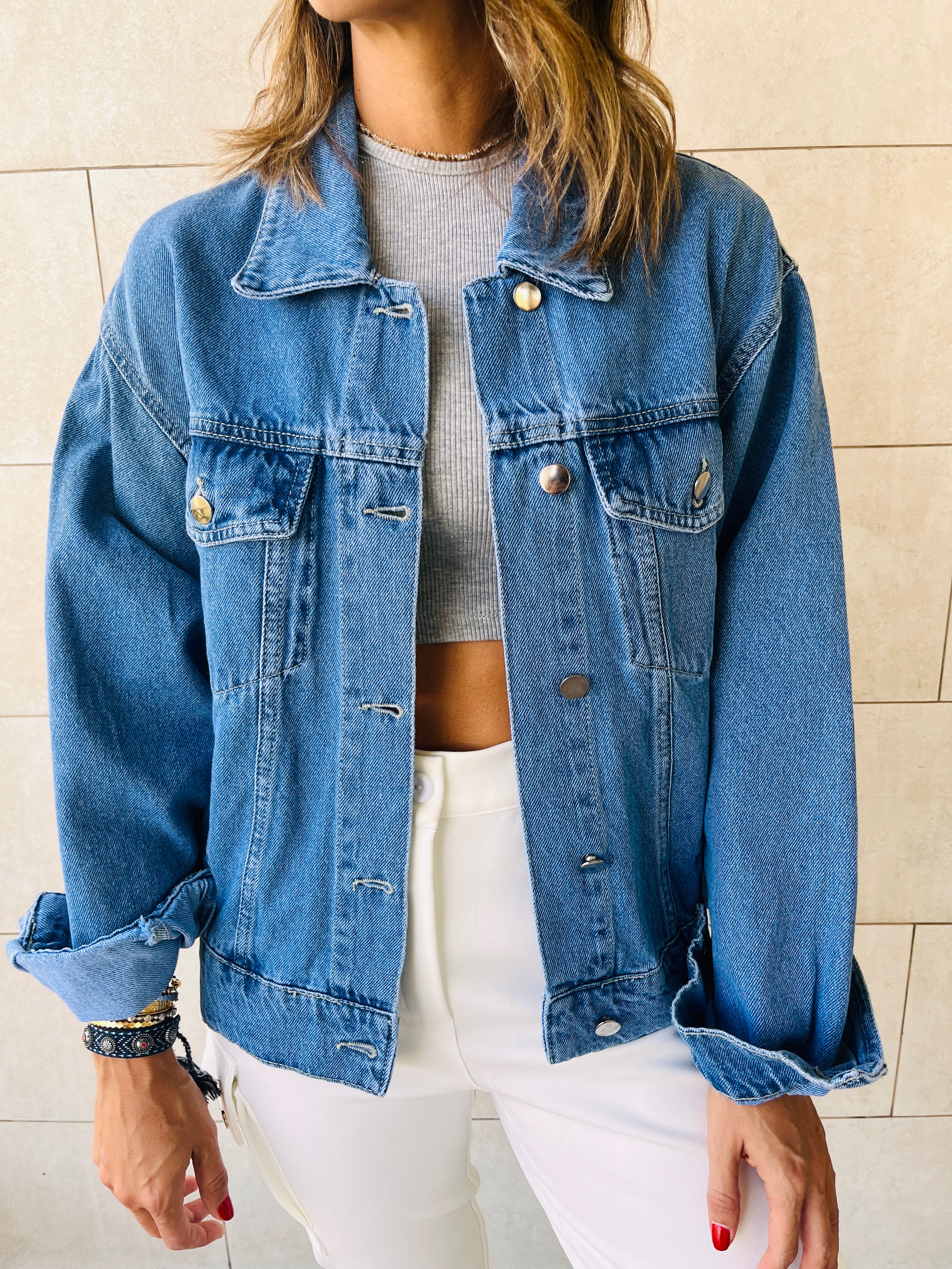 Washed Blue Go To Denim Jacket