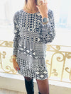 Monochrome Tribal Knit Tunic