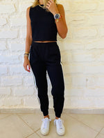 The Olive Stripe Jogger