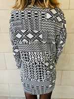 Monochrome Tribal Knit Tunic