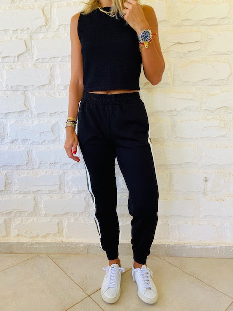The Olive Stripe Jogger