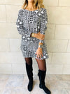 Monochrome Tribal Knit Tunic
