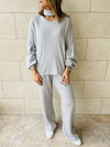 Grey Knit Travel Set