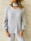 Grey Knit Travel Set