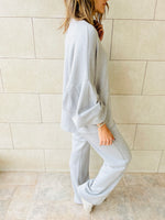 Grey Knit Travel Set