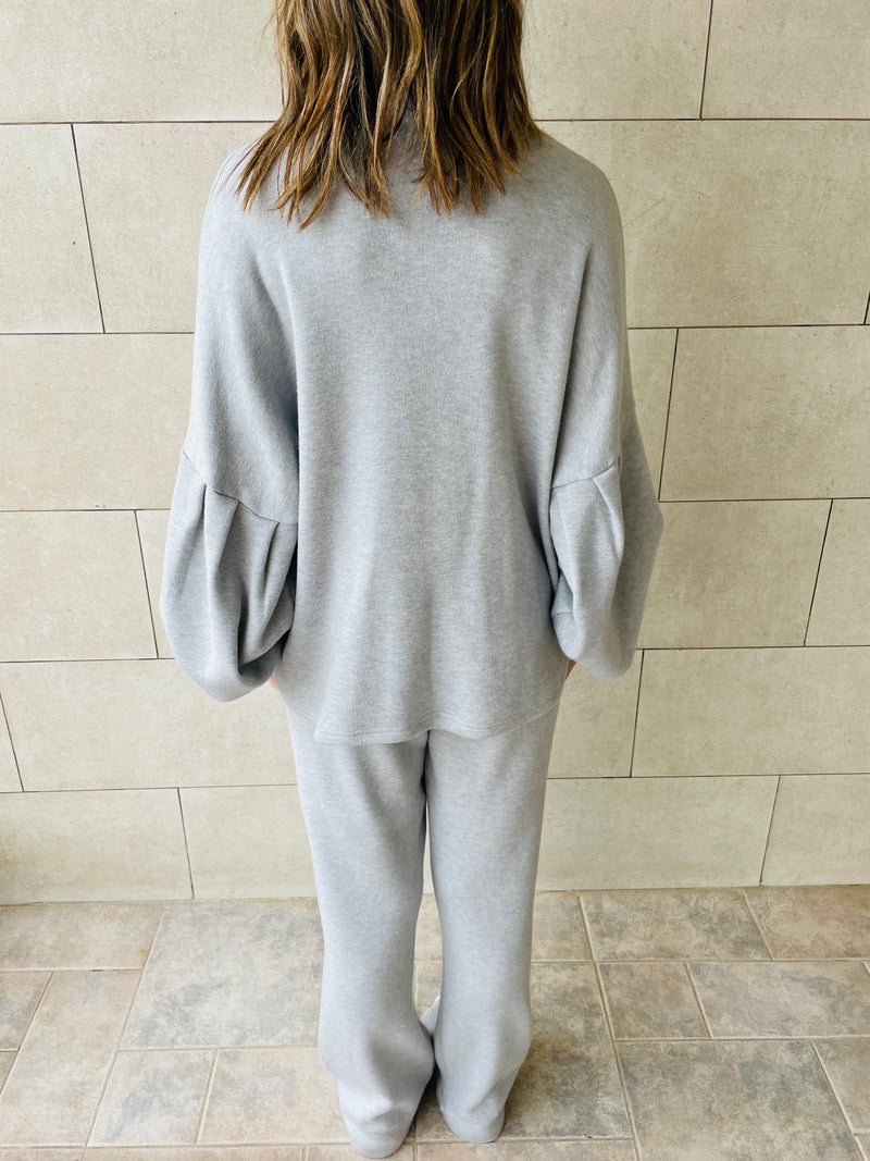 Grey Knit Travel Set