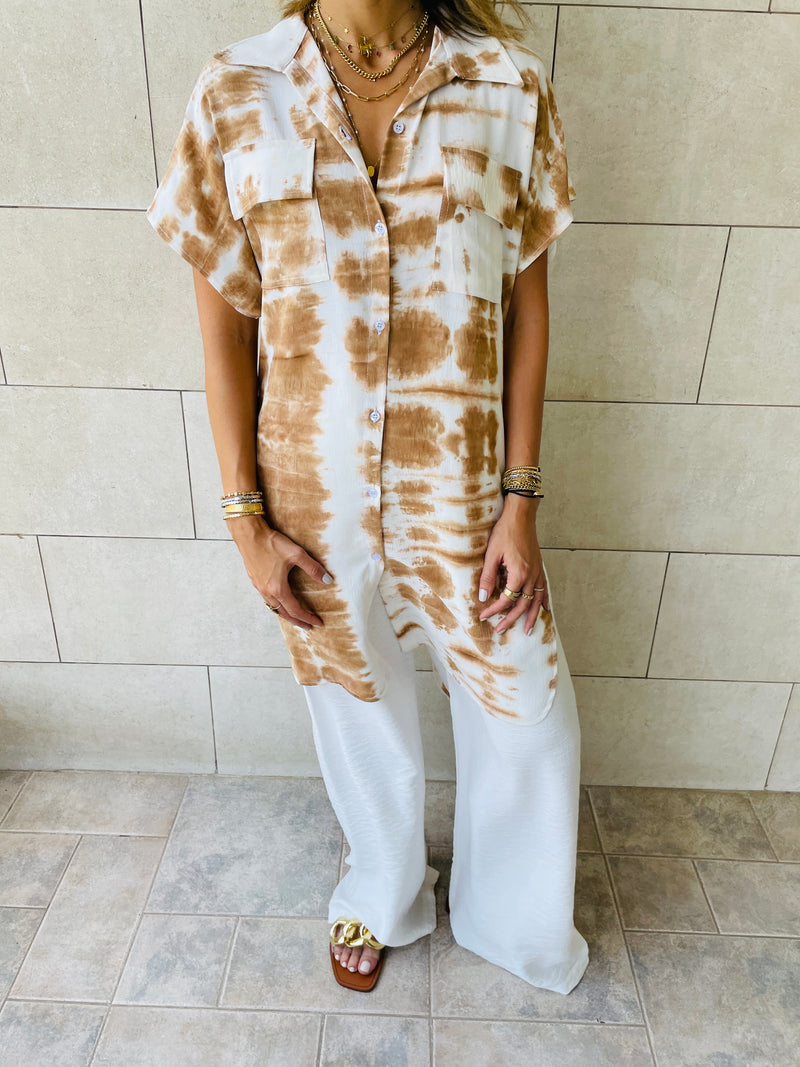 Sandy Longline Shirt Tie Dye Set