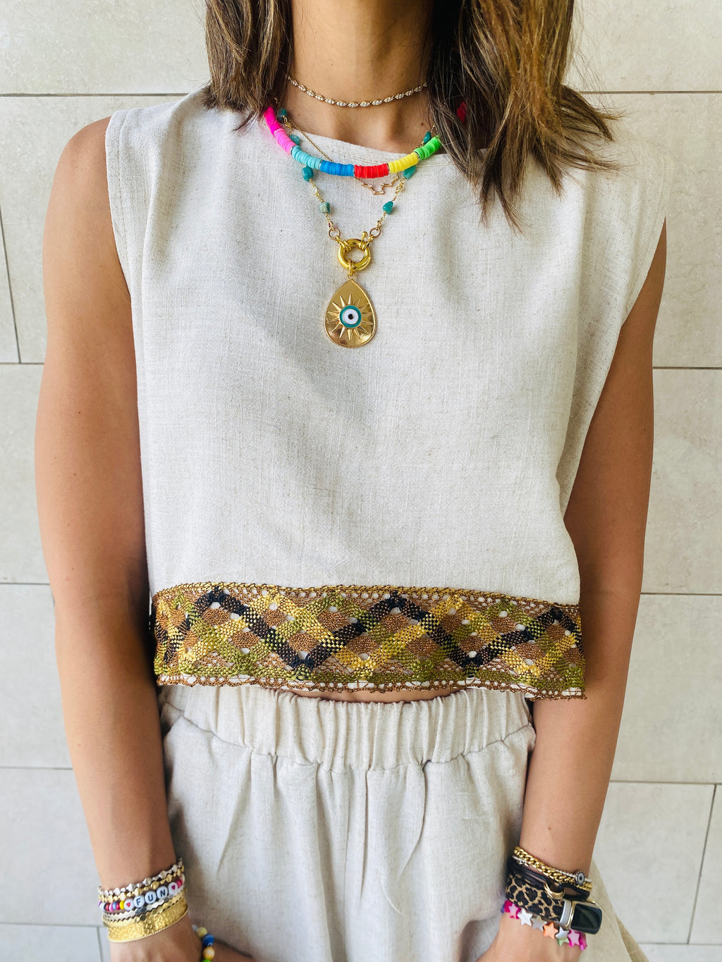 Beige Carmen Beach Set