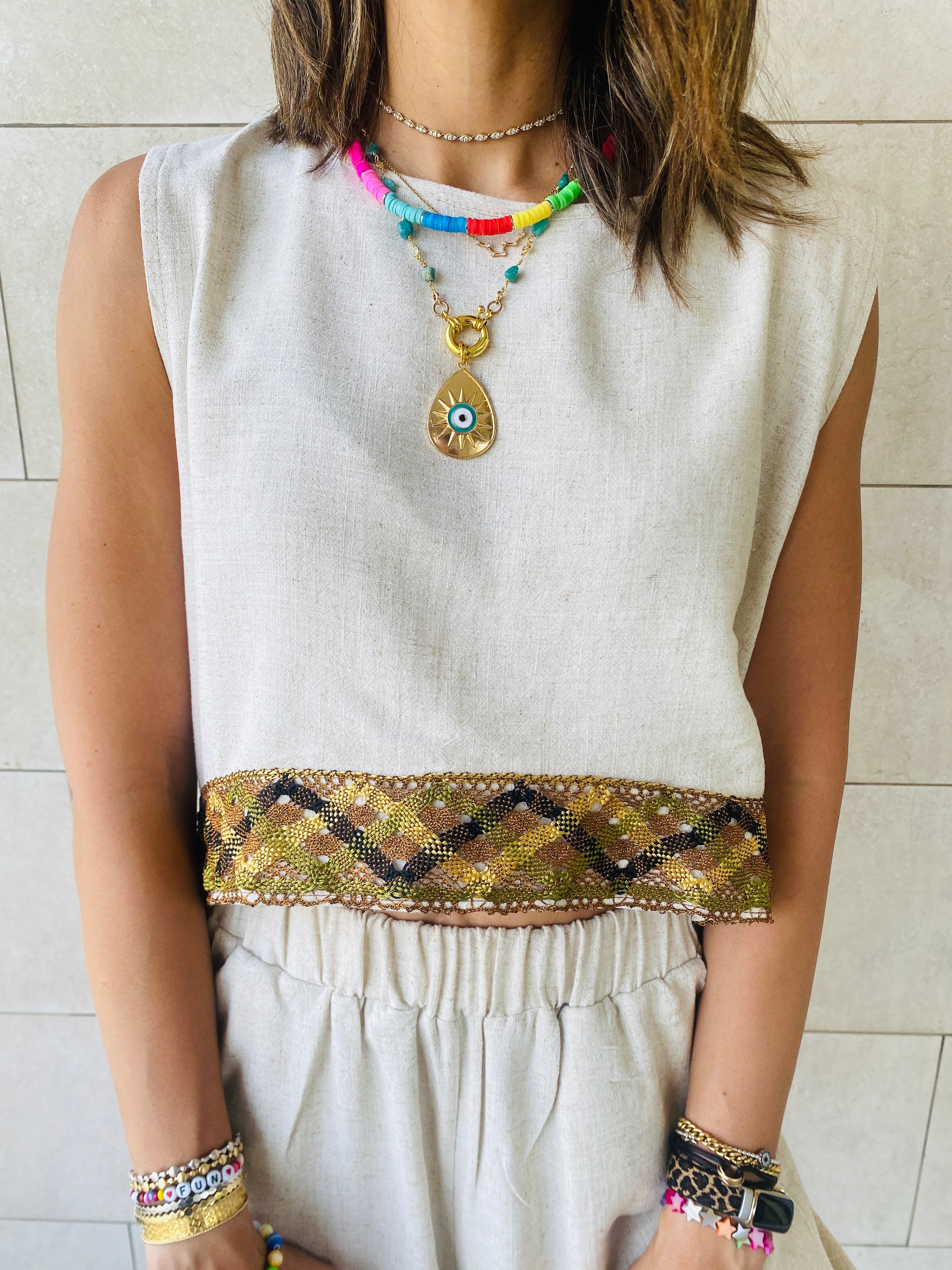 Beige Carmen Beach Set