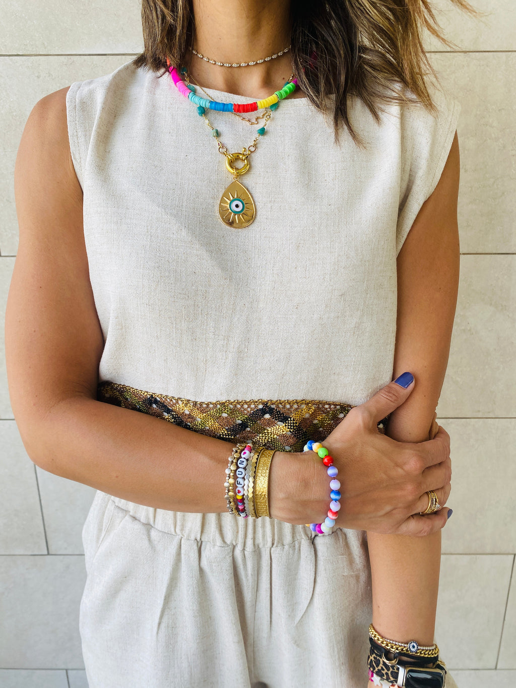 Beige Carmen Beach Set