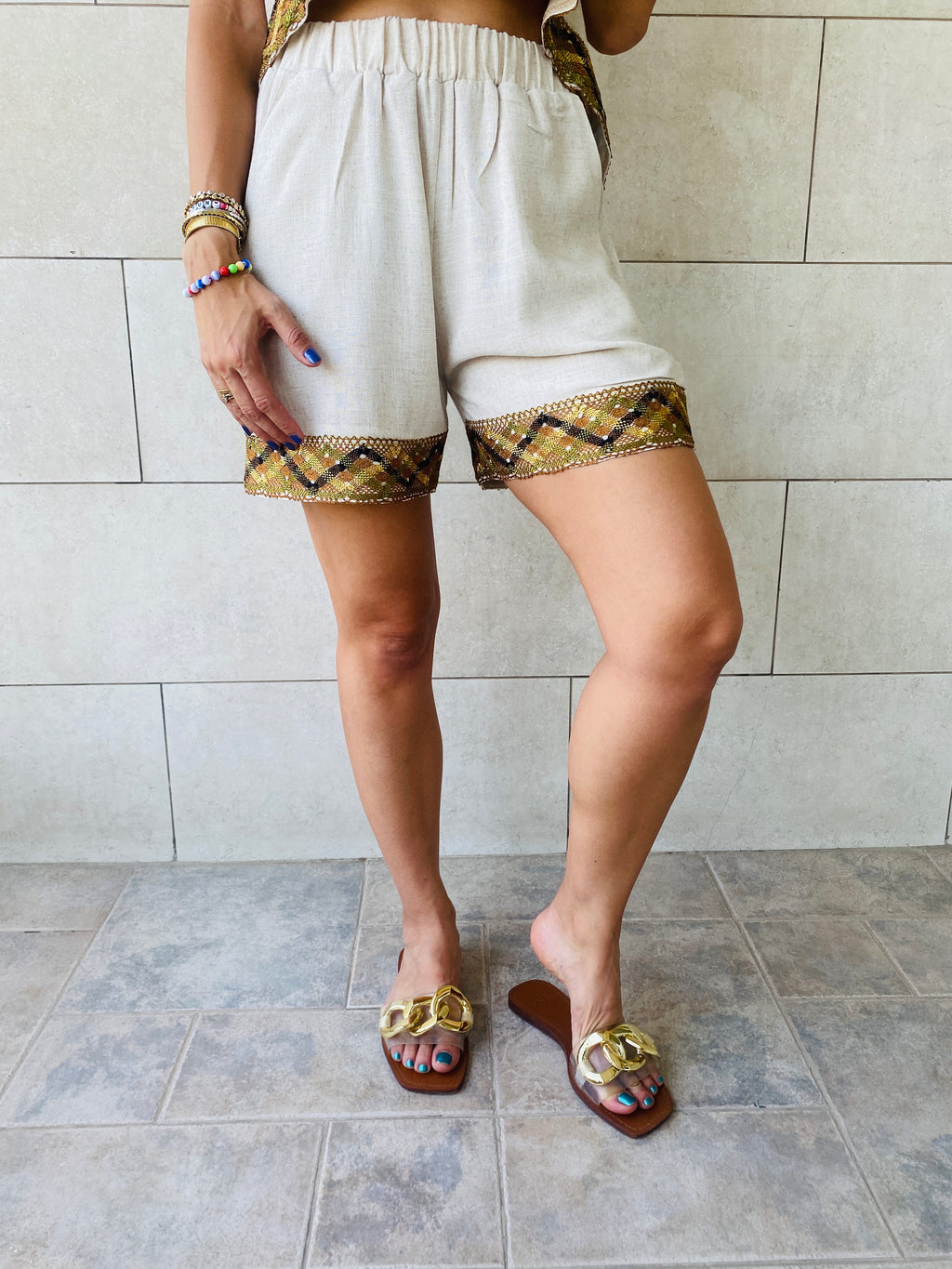 Beige Carmen Beach Set