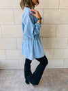 Light Blue Double Button Denim Jacket