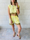 Yellow Carmen Beach Set