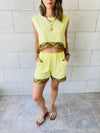 Yellow Carmen Beach Set
