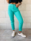 Green Colored Mom Jeans