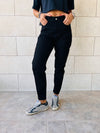 Black Colored Mom Jeans