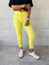 Yellow Colored Mom Jeans