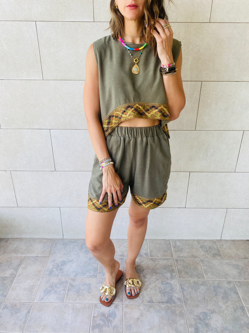 Olive Carmen Beach Set