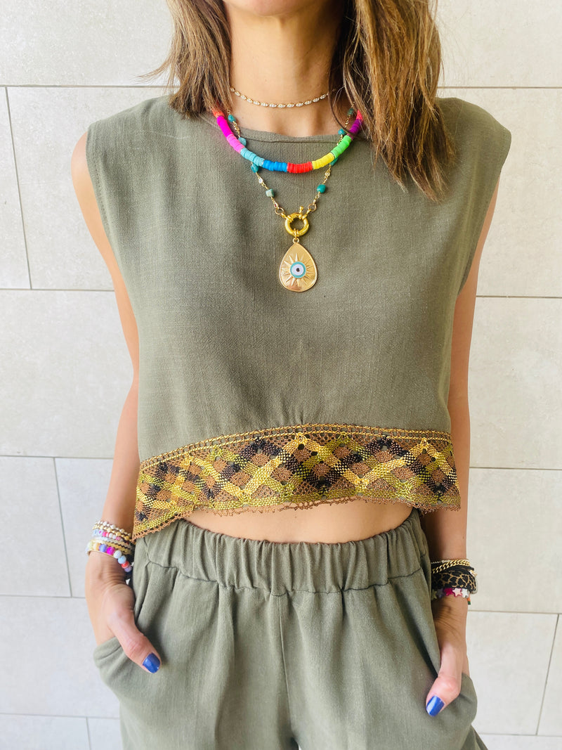 Olive Carmen Beach Set