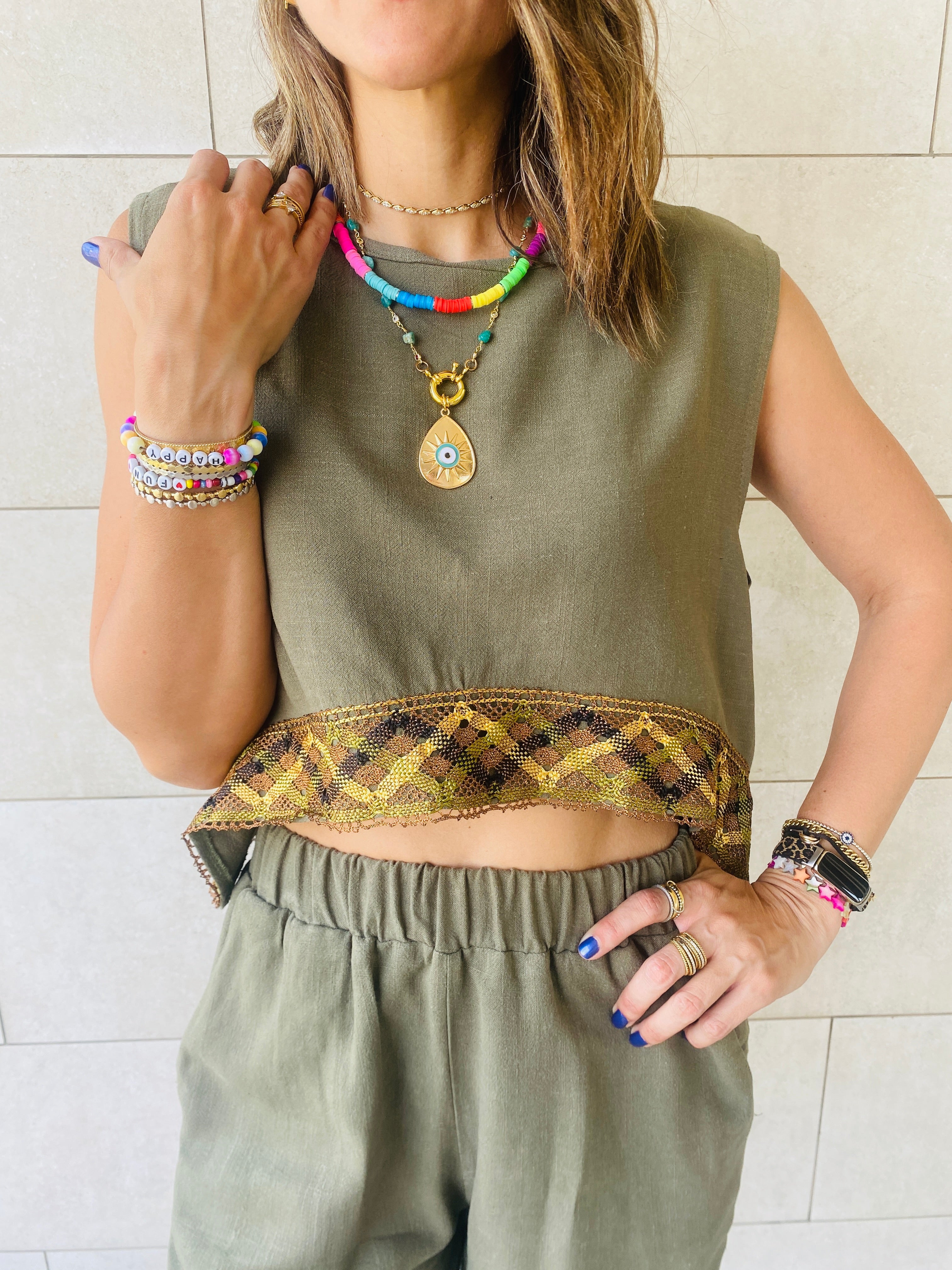 Olive Carmen Beach Set