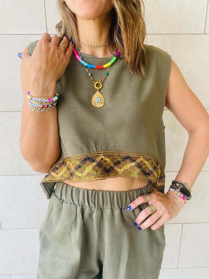 Olive Carmen Beach Set