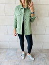 Olive Denim Overshirt Shacket