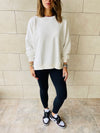 White Basic Sweatshirt