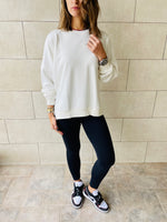 White Basic Sweatshirt