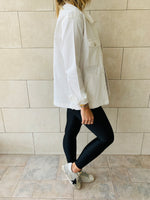White Denim Overshirt Shacket