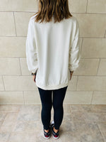 White Basic Sweatshirt