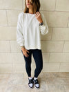 White Basic Sweatshirt