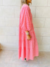 Red Zigzag Tiered Dress