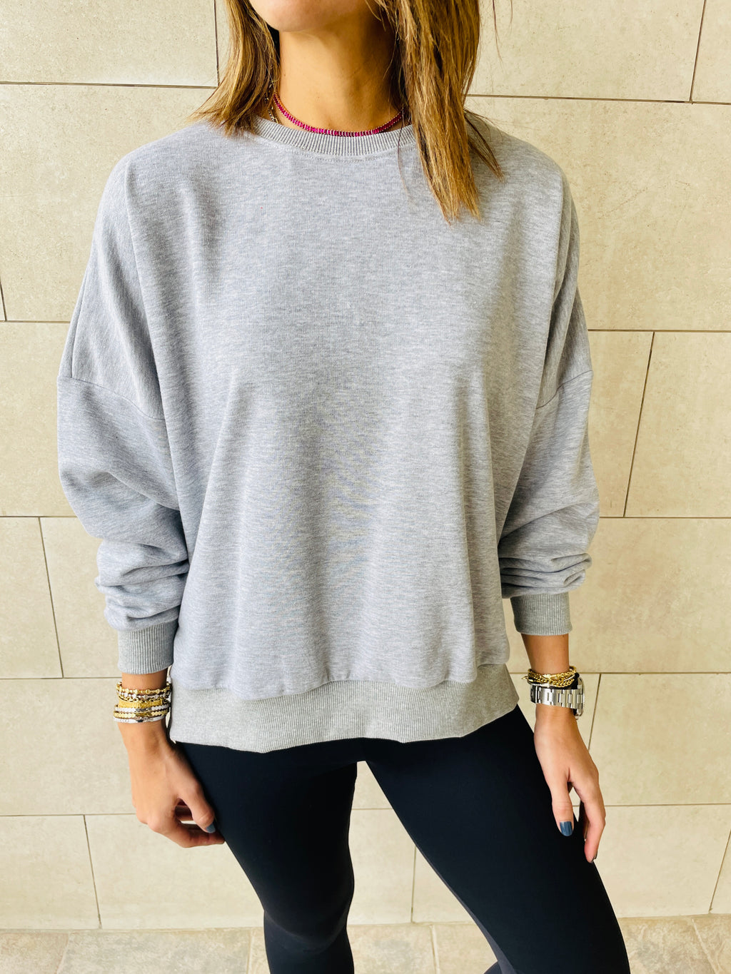 Grey Basic Sweatshirt