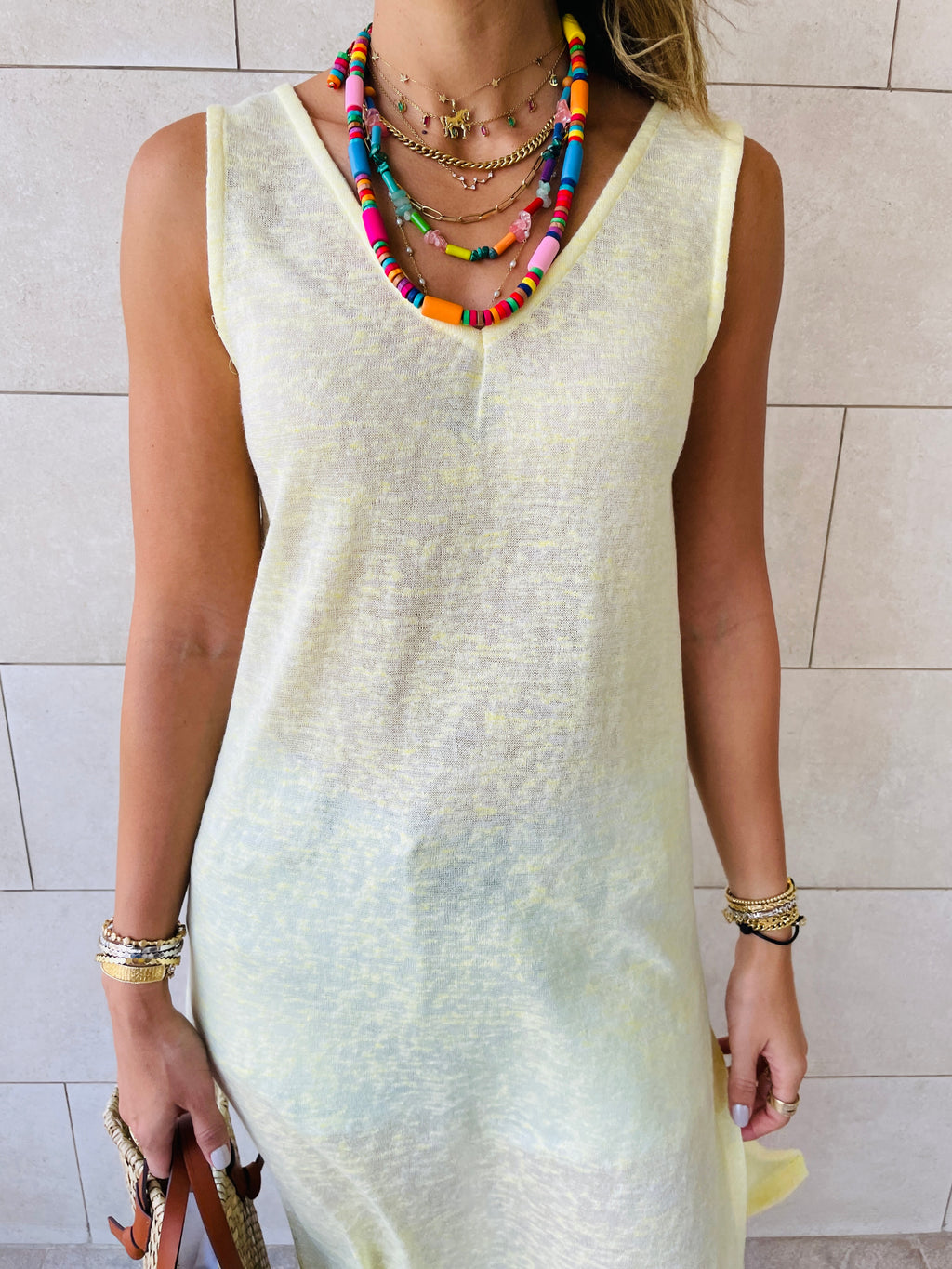 Yellow Bayside Beach Dress