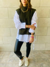 Olive Open Side Vest