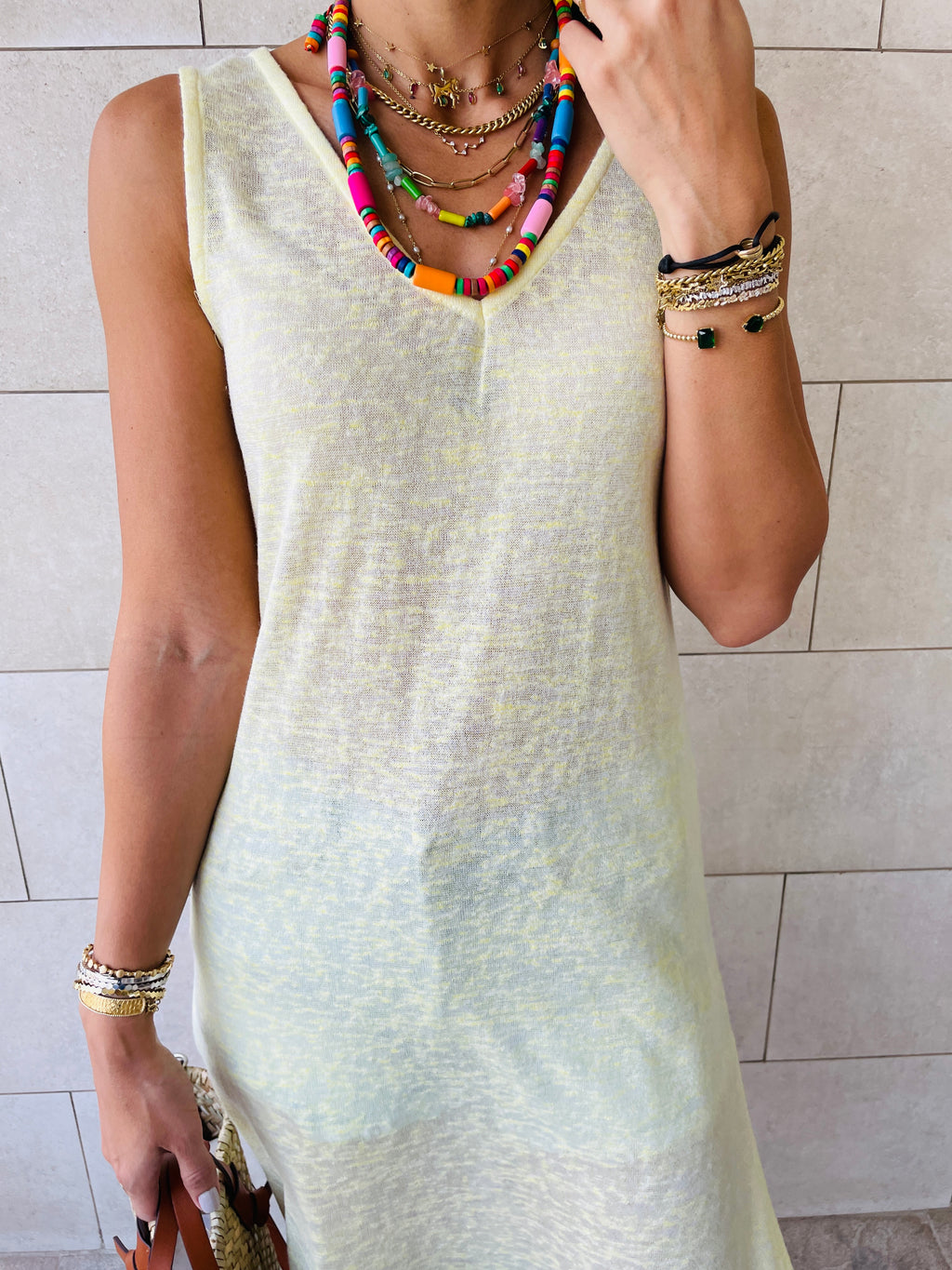 Yellow Bayside Beach Dress