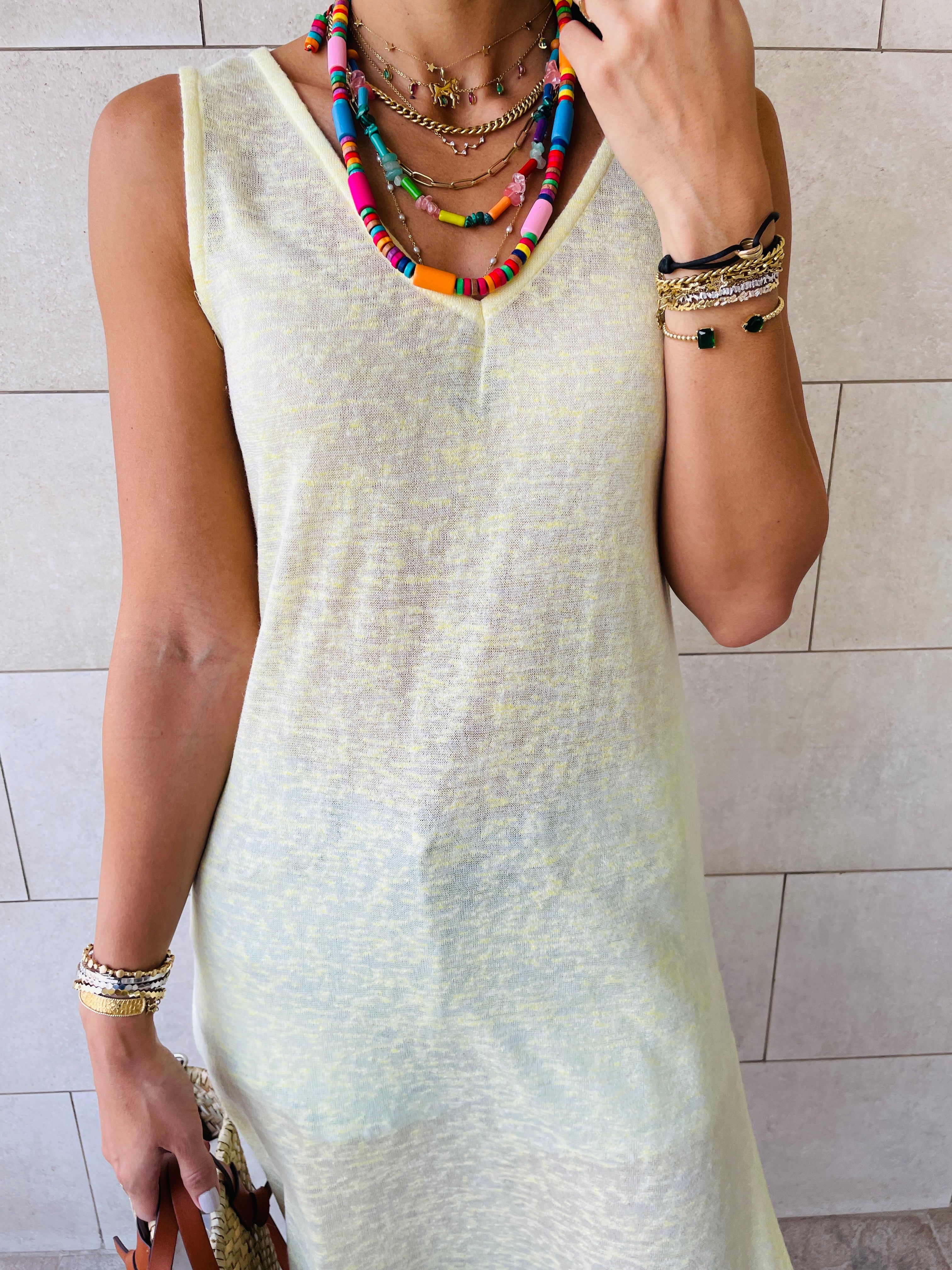 Yellow Bayside Beach Dress