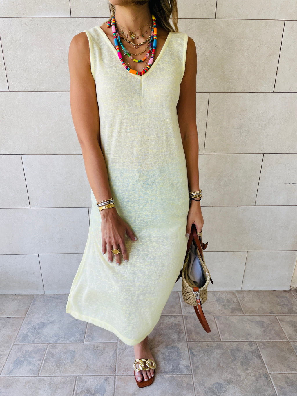 Yellow Bayside Beach Dress