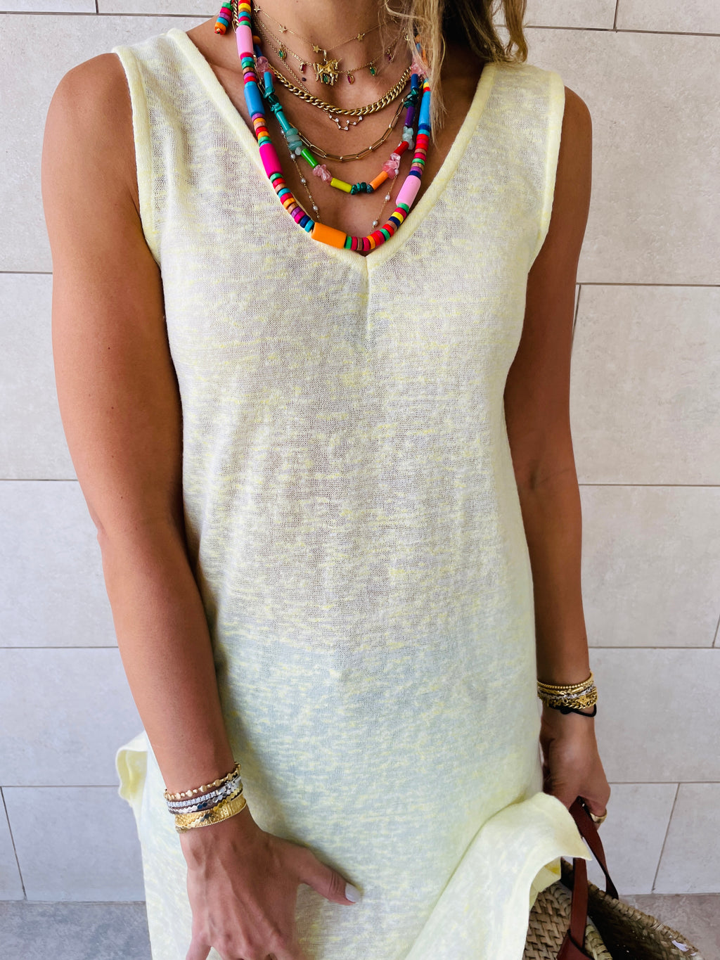 Yellow Bayside Beach Dress