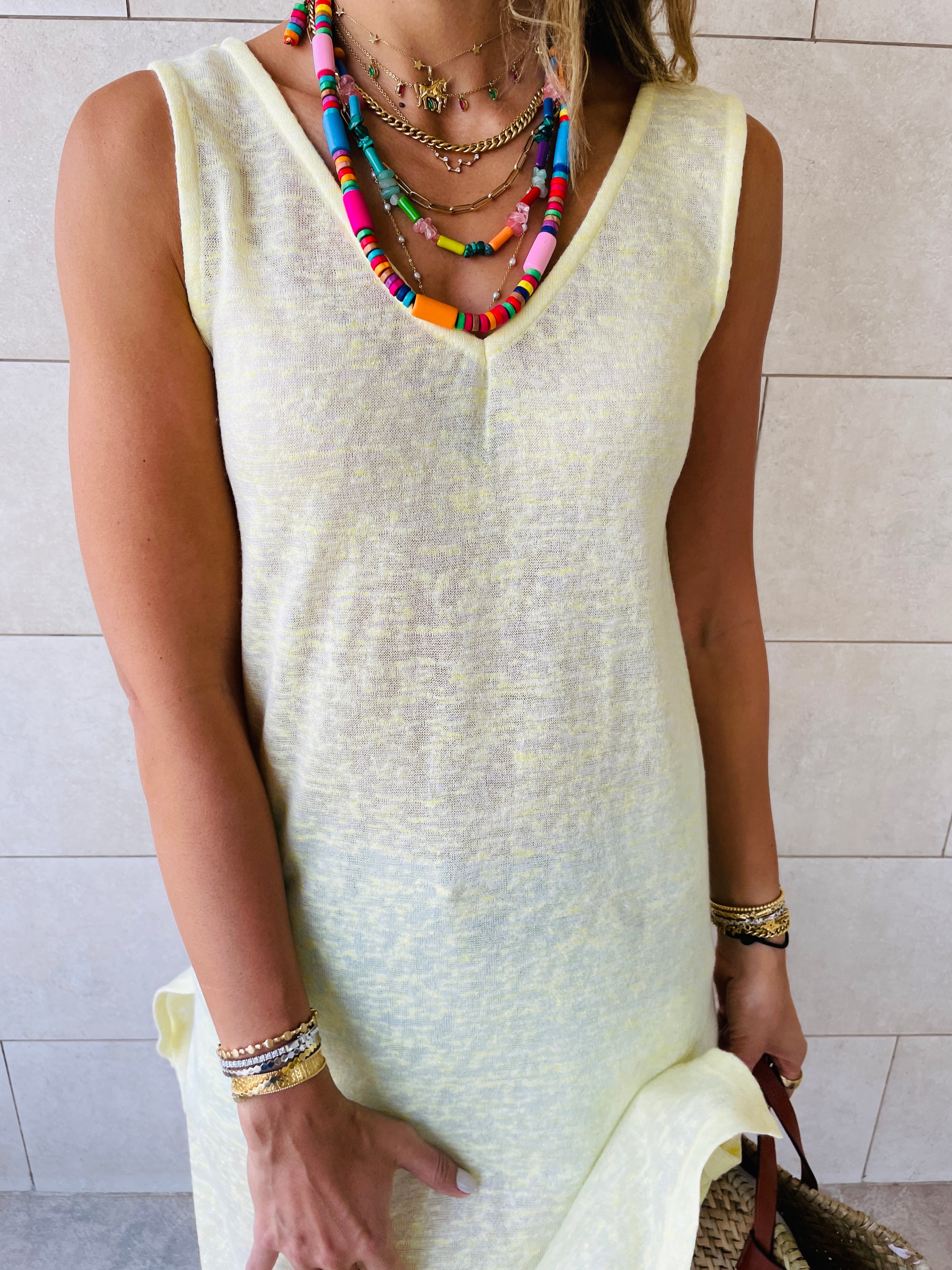 Yellow Bayside Beach Dress