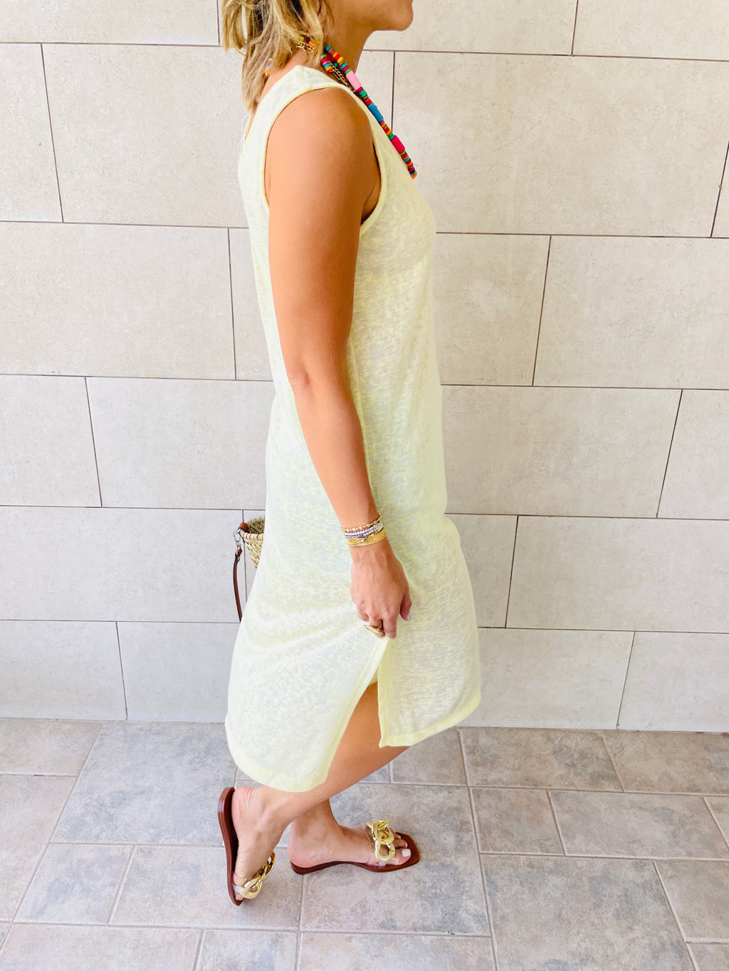 Yellow Bayside Beach Dress