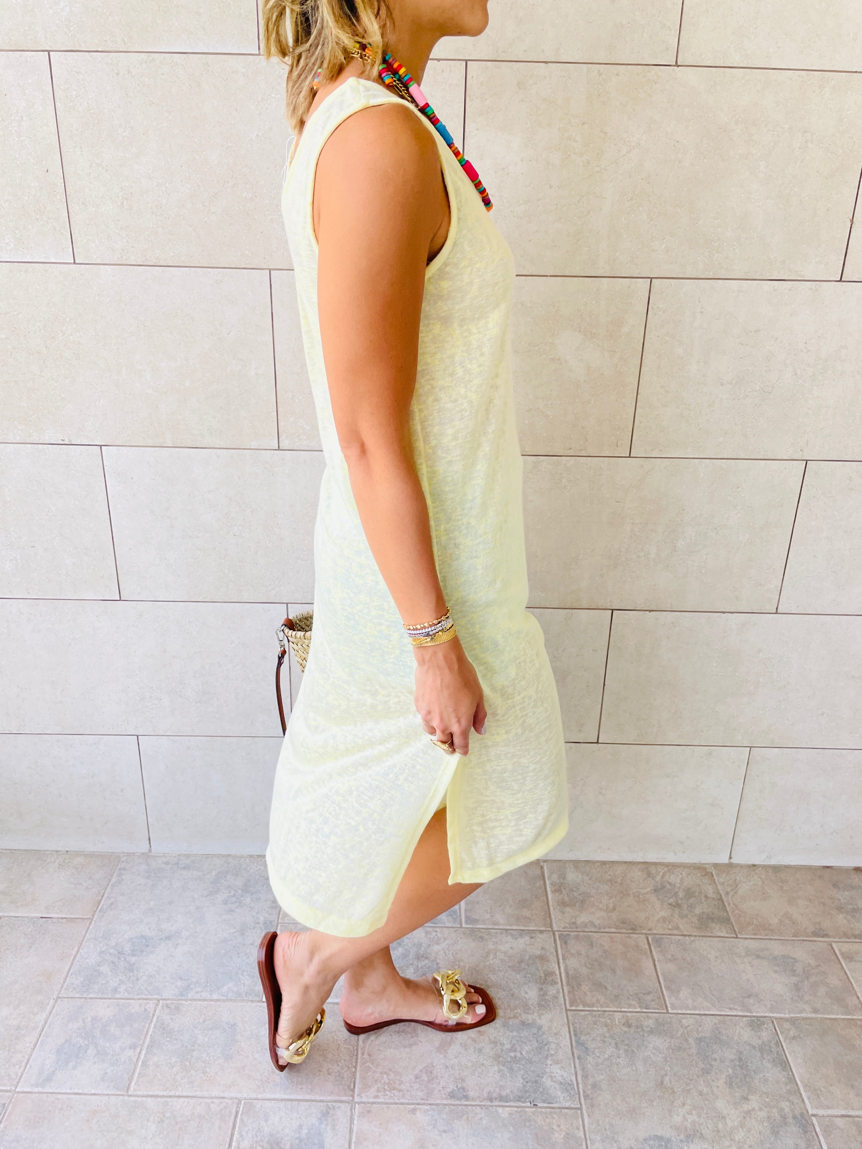 Yellow Bayside Beach Dress