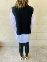 Black Open Side Vest
