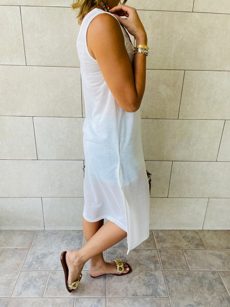 White Bayside Beach Dress