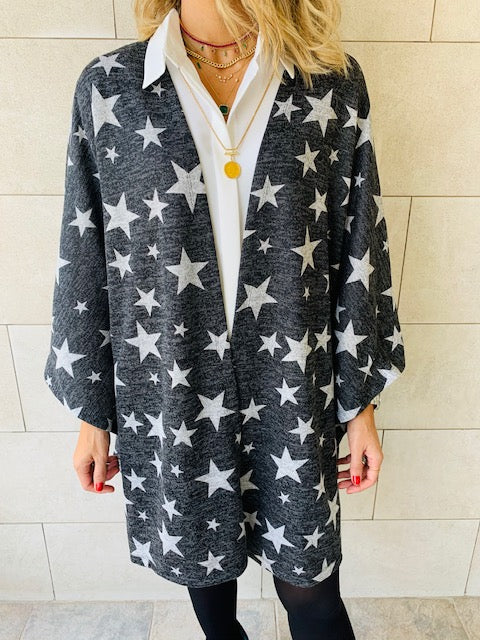 Stars Knit Kimono