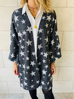 Stars Knit Kimono