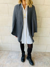 Charcoal Shawl Knit Vest