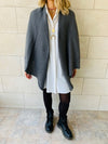 Charcoal Shawl Knit Vest