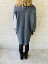 Charcoal Shawl Knit Vest