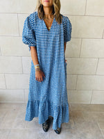 Blue Checkered Dress